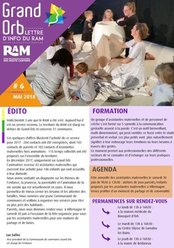 RAM - Lettre d'information - Mai 2018 n°6